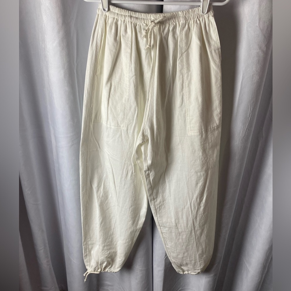 Renaissance pants. Tristan’s costume closet.